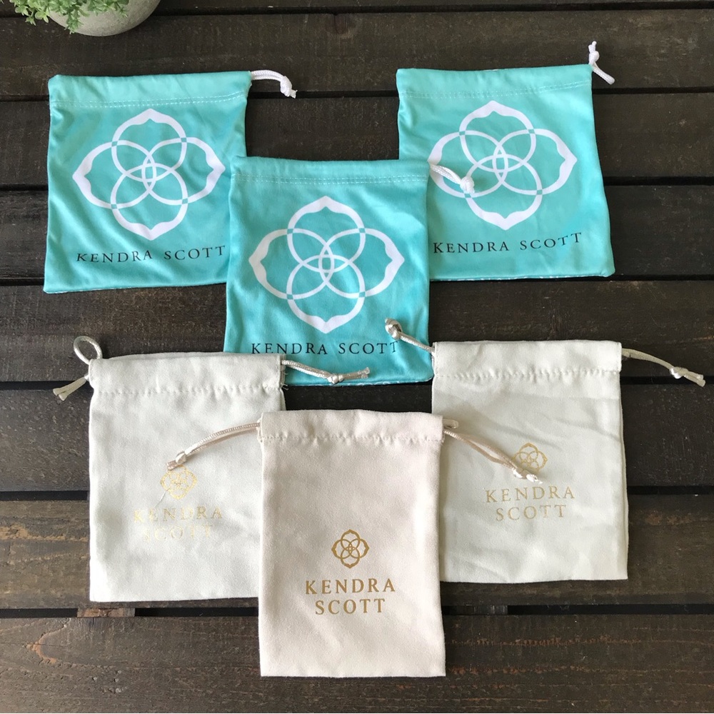 Kendra Scott EMPTY Dust Jewelry Bags Bundle of 6